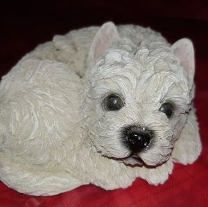 Westie Curled up Figurine
